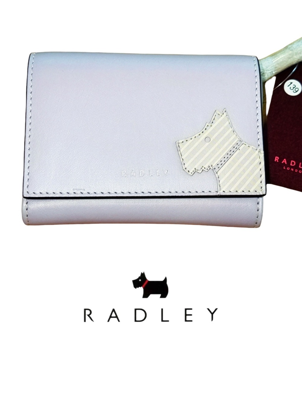 NWT Radley London "Face To Face" Check Medium Flap Over Wallet